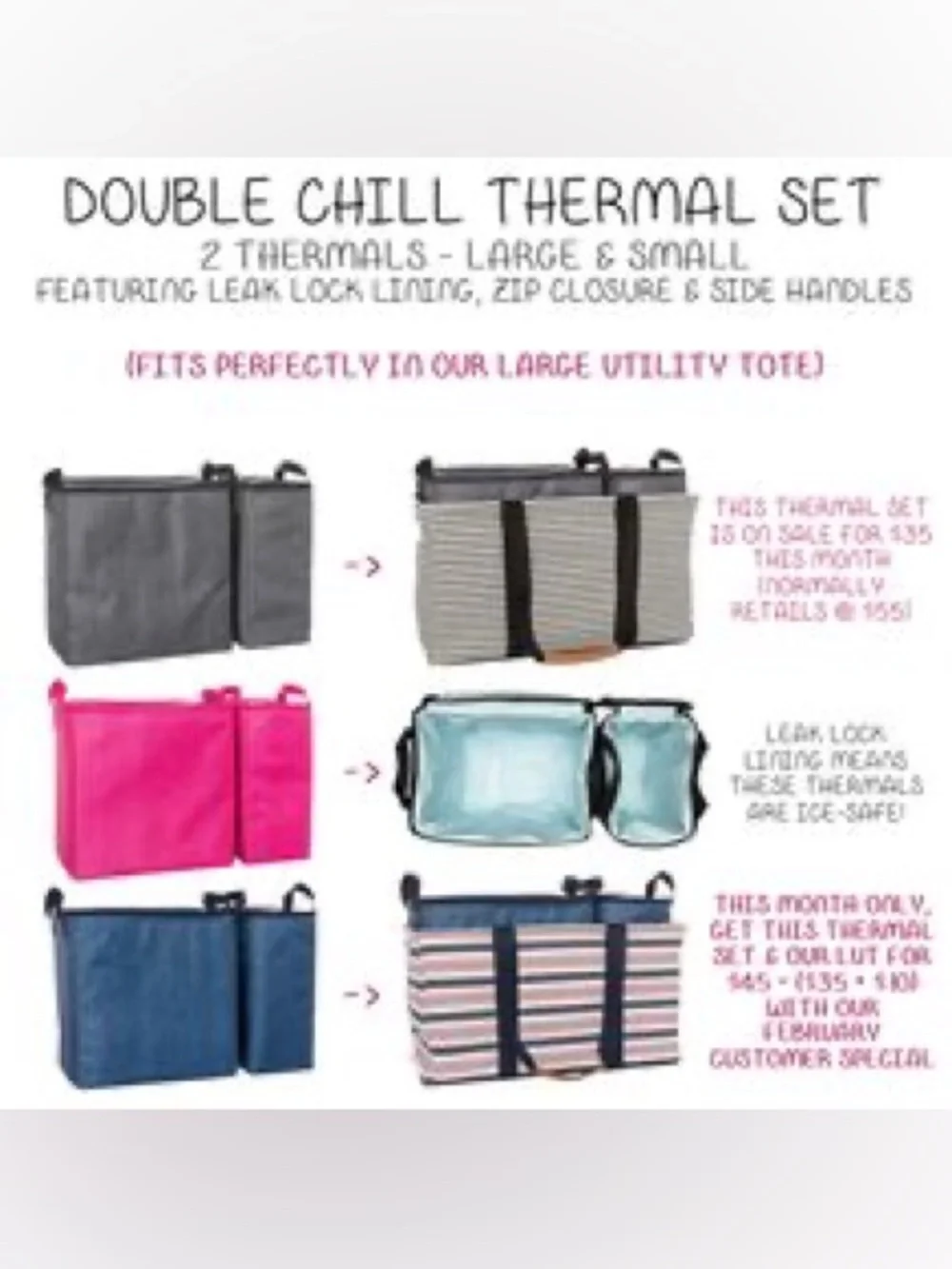 Thirty-one Double Chill Thermal Set Large Cooler Only Charcoal Crosshatch